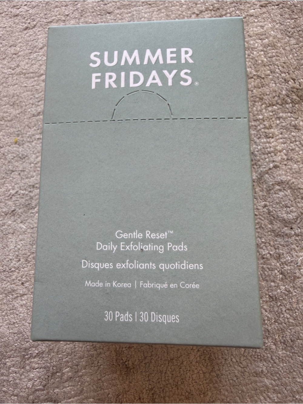 Summer Fridays exfoliating pads